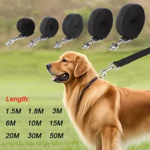Long Nylon Dog Training Leash 10m 15m 20m for Small Large Dogs Outdoor (234) - Picture 1 of 10