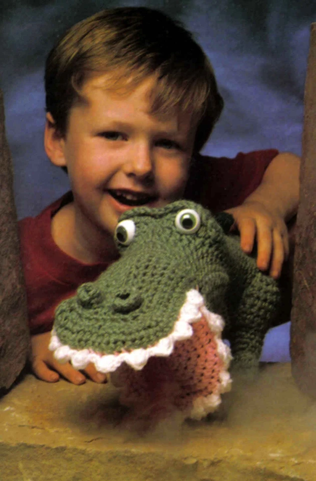 FUN Durwood the Dragon Puppet/Toy/ Crochet Pattern INSTRUCTIONS ONLY - Image 1 of 1