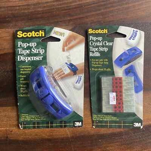 Scotch Pop-Up Tape Dispenser W/ Refill Pack Of 225 Strips On 3 Tape Pads - Picture 1 of 3