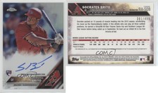 2016 Topps Chrome Refractor /499 Socrates Brito #RA-SOB Rookie Auto RC
