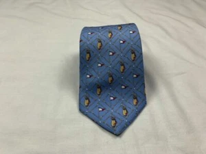 Tommy Hilfiger Herren Krawatte hellblau Golf Seide 58" - Bild 1 von 8