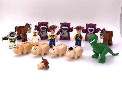 LEGO Toy Story Minifigure LOT Woody Rex Buzz Bullseye Lotso Hamm Chicken Suit - Image 1 of 4