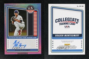 2023 Panini USA Baseball Stars & Stripes Holo /100 Braden Montgomery Auto