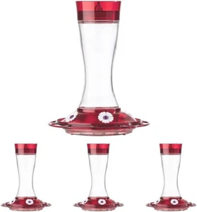 Elegant Glass Hummingbird Feeders with 5 Stations - Built-in Ant Moat Included - Picture 1 of 8