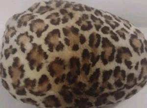 Vintage Faux Fur Animal Leopard Hand Muff. Inside Zip Section 9 In. - Picture 1 of 5