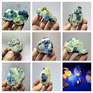 Sodalite/esemplare fluorescente UV reattivo e afghanite chakra afgano - Foto 1 di 9