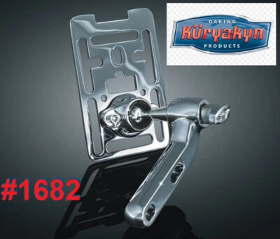 KuryAKyn #1682 Premium Chrome XL Mount for Brake / Clutch Perch Harley Honda Etc - Image 1 of 4