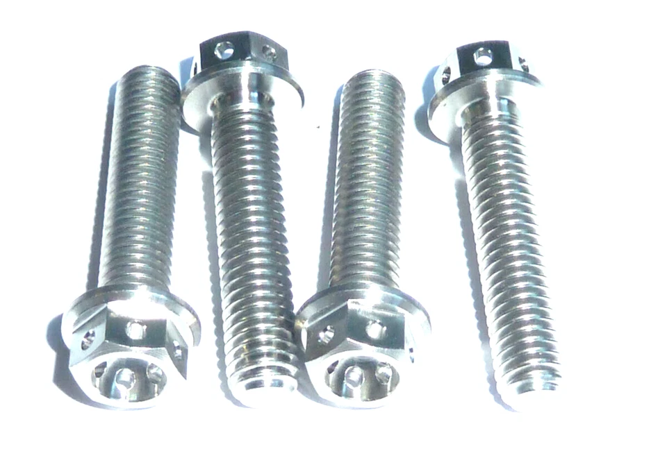 HONDA CT110 TRAIL 1980-1993 Titanium HANDLE BAR CLAMP BRACKET BOLTS 4 bolts race — 第 1/4 张图片