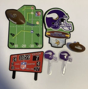 Vikings Football Scoreboard Cake Topper - Picture 1 of 11