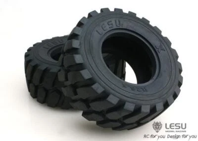 LESU Diameter 45MM Height Wheel Rubber Tyres 110MM For 1:15 RC Loader Car Model - Image 1 of 4