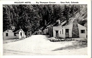 Vintage CO Postcard Hillcliff Motel Big Thompson Canyon Estes Park Hotel  - Picture 1 of 3