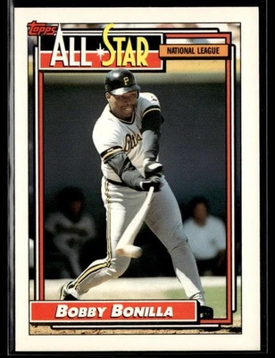 1992 Topps #392 Bobby Bonilla Baseball Card 1002A - Image 1 of 2