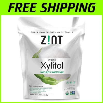 USDA Certified Organic Xylitol Sweetener 5 lbs - Sugar Free & Low Glycemic - Image 1 of 4