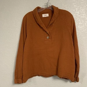 Xirena Qwynn Top Womens XS Boho Oversized Cotton Gauze Popover Ginger - Picture 1 of 17