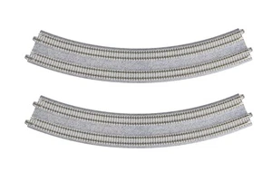 KATO N Gauge Double-Track Curved Track R480/447-45°, Set of 2, 20-185, Model Rai - Picture 1 of 5