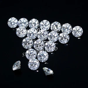 20 Pcs Lot Natural 2.00 mm Round Brilliant Cut D Color VVS1 White Loose Diamond - Picture 1 of 5