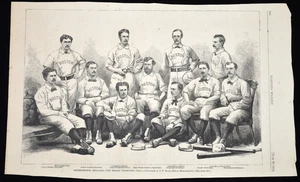 1874 Harper’s Weekly Boston Red Stockings – Early Baseball Print w/ HOFers - Picture 1 of 12