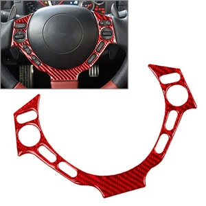 Steering Wheel Button Frame Cover Trim Fit Nissan GTR R35 2008-2016 Red Car Auto - Picture 1 of 11