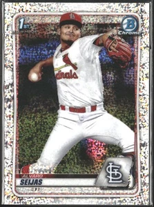 Bowman #BCP-60 2020 Álvaro Seijas Chrome Prospects refractor de motas #/299 - Imagen 1 de 2