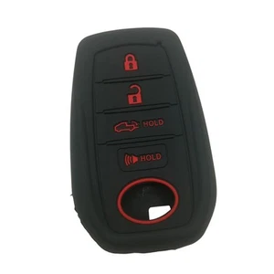 Silicone Remote Smart Key Fob Case Cover Skin Fits For Toyota Tundra Venza - Picture 1 of 4