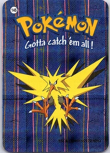Zapdos #145 - Vintage Vending Machine Prism Sticker 2000 - Pokemon Card - Picture 1 of 2