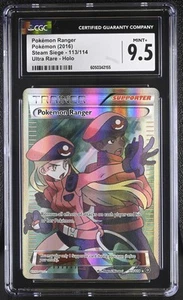 CGC 9.5 Pokémon Ranger Steam Siege 113/114 Ultra Rare Pokemon Card psa - Picture 1 of 2