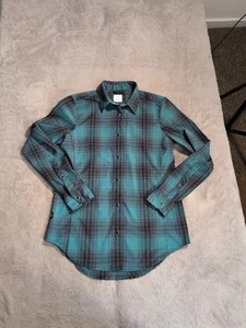Flylow Men's Royal Shirt Size Medium Pearl Snap Flannel Plaid Outdoor Hiking  - Picture 1 of 8