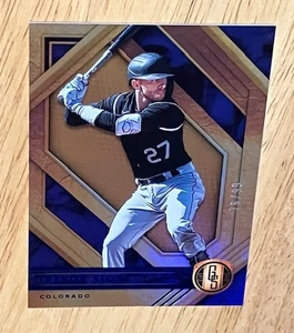 TREVOR STORY 2021 Panini Chronicles Gold Standard BLU #d/99 Rockies - Foto 1 di 2