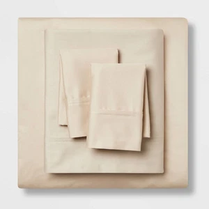 Threshold 400 Thread Count Cotton Sateen 4-Piece Sheet Set Luxurious - Picture 1 of 49