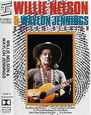 Willie Nelson Waylon Jennings Outlaw Reunion CASSETTE ALBUM Country Switzerland  - Image 1 of 4