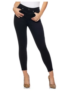 Sofia Jeans Womens High Rise Rosa Curvy Raw Hem Skinny Ankle Jeans Black Size 6 - Picture 1 of 11
