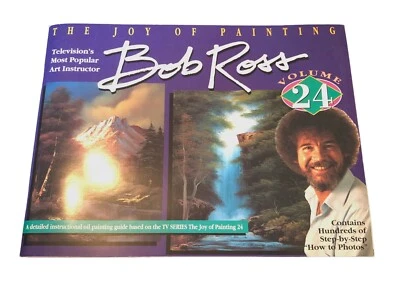 Vintage Bob Ross Joy of Painting Book Volume 24 1991 How To Mountains Ovals Lake - Image 1 of 2