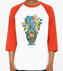 SANTA CRUZ Asta Cosmic Eyes Baseball Top Skateboard Shirt LARGE - Picture 1 of 6