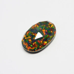 Doublet Multi Color Opal 6.35 Ct Natural Loose Gemstone CERTIFIED Oval Cut - Picture 1 of 14