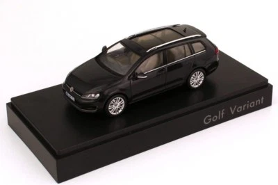 VW GOLF VII 7 GT TDI TSI ESTATE VARIANT DEEP BLACK 1:43 SPARK (DEALER MODEL) - Image 1 of 4