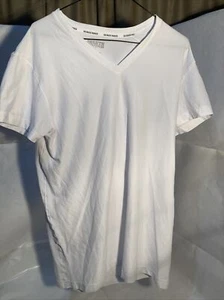 Duluth Trading Co. 100% Cotton White Long Sleeve Semi Fitted T-Shirt Sz L - Picture 1 of 7