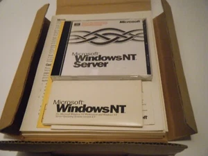 Microsoft Windows NT Server. New Condition with CD Key, Documentation. 5 client - Picture 1 of 13