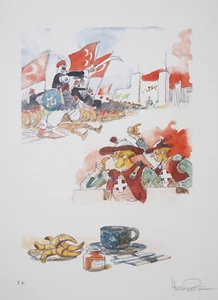 PRATT STAMPA CORTO MALTESE LUNE SOGGETTO 7 FIRMATO P.A. - Picture 1 of 1