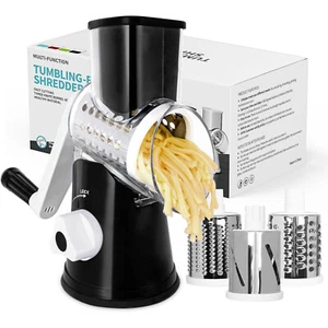 3 in 1 Rotary Cheese Grater Vegetable Handheld Fruit Vegetable Slicer Shredder - Picture 1 of 12