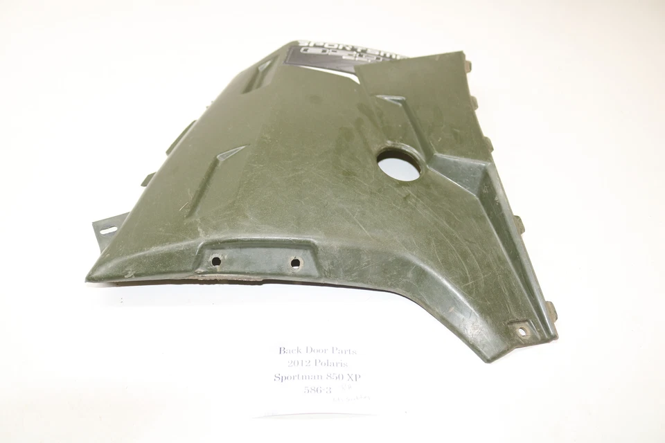 Polaris Sportsman 850 Xp 2012 4x4 lado derecho panel del motor cubierta cubierta cubierta verde Foto 1 de 4