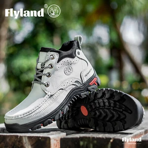 Botas Chukka FLYLAND Clásicas De Colección de Cuero Genuino Informales Zapatos al Aire Libre - Imagen 1 de 54