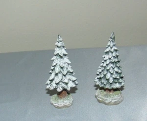 Department 56 Snowy Trees 3 Inches Resin Christmas Village - Picture 1 of 3