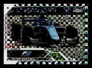 2023 Topps Chrome Formula 1 VICTOR MARTINS CHECKER FLAG REFRACTOR #131 - Picture 1 of 2
