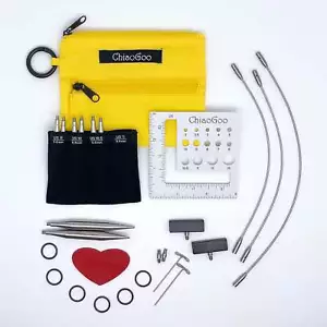 ChiaoGoo TWIST 3-Inch Shorties Yellow Set US-9 - US-11 Stainless Steel Interchan - Picture 1 of 3