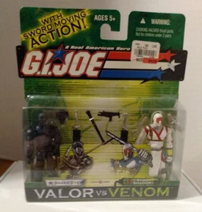 GI JOE Valor vs. Venom Paquete de 2 Ojos de Serpiente vs. Sombra de Tormenta 2003 - Imagen 1 de 2