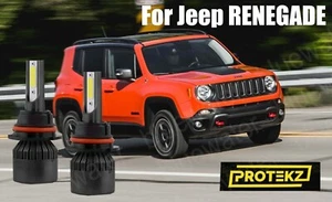 LED RENEGADE 2015-2019 Headlight Kit H13 6000K White Bulbs High/Low Beam - Picture 1 of 9