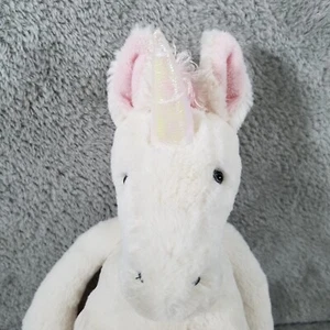 Jellycat Plush White Pink Unicorn Soft Stuffed Toy 13" - Picture 1 of 9