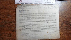 1845 MARITIME APPRENTICE INDENTURE ANDREW LOW OF DUNDEE TO JOHN BAILY, ST MAWES - Picture 1 of 4