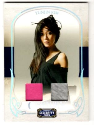 DONRUSS CELEBRITY CUTS 99 YUNJIN KIM (PERDIDO) PIEZAS DISFRAZ TARJETA DUELO #28/50 Foto 1 de 2