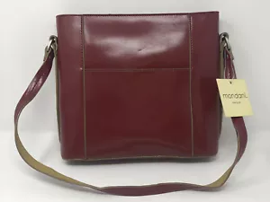Mondani New York NEW womens RED faux leather purse handbag strap pockets bag - Picture 1 of 8